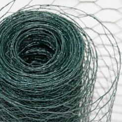 NIEDERBERG METALL Grillage Métallique Pour Cloture | Maillage Hexagonal 25x25mm | Longueur 25m | Hauteur 100cm | Clôture Pour Animaux Et Plantes | 0.9mm Avec Couche En PVC Verte -Grillage et accessoire Soldes 10974055 3