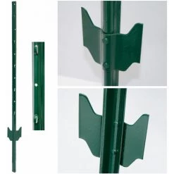 NIEDERBERG METALL PIQUETS De Métal Pour Soutenir Grillages Pour Jardin | Hauteur 105 Cm