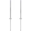 VidaXL Pied En Acier De Remplacement 2 Pcs 115 Cm Argenté - Argent