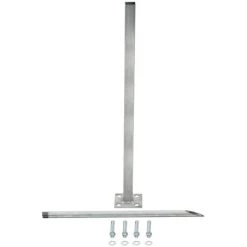 VidaXL Pied En Acier De Remplacement 2 Pcs 115 Cm Argenté - Argent 7 VidaXL Pied En Acier De Remplacement 2 Pcs 115 Cm Argenté - Argent -Grillage et accessoire Soldes 11165826 3