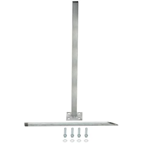 VidaXL Pied En Acier De Remplacement 2 Pcs 115 Cm Argenté - Argent 3 VidaXL Pied En Acier De Remplacement 2 Pcs 115 Cm Argenté - Argent – Image 3