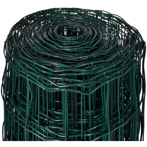 VIDAXL Clôture De Jardin 10 X 1 M Avec Maille De 76 X 63 Mm - Vert 4 VIDAXL Clôture De Jardin 10 X 1 M Avec Maille De 76 X 63 Mm - Vert – Image 4