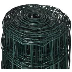VIDAXL Grillage 25 X 0,8 M Avec Mailles 76 X 63 Mm - Vert -Grillage et accessoire Soldes 14265796 4
