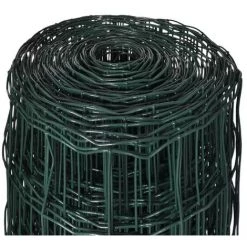VIDAXL Grillage 25 X 1,0 M Avec Mailles 76 X 63 Mm - Vert -Grillage et accessoire Soldes 14265798 4