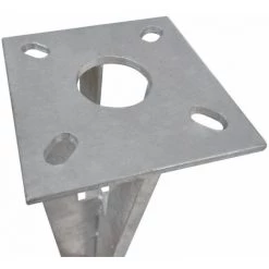 VIDAXL Support Pour Jambe De Force à Enfoncer (2 Kits) - Argent -Grillage et accessoire Soldes 14265805 5