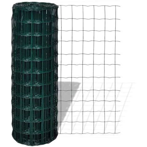 VIDAXL Clôture Euro 10 X 1,7 M Maille 100 X 100 Mm - Vert 1 VIDAXL Clôture Euro 10 X 1,7 M Maille 100 X 100 Mm - Vert
