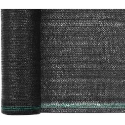 VidaXL Cloture De Tennis PEHD 1,2 X 25 M Noir -Grillage et accessoire Soldes 15017342 5