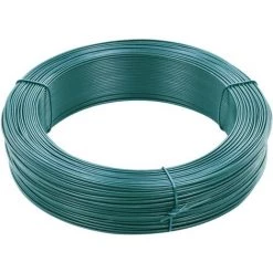 VidaXL Fil De Liaison De Clôture 250 M 0,9/1,4 Mm Acier Vert Noirâtre - Vert