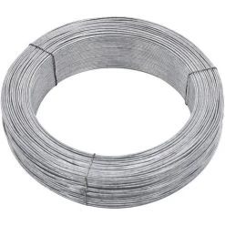 VidaXL Fil De Liaison De Clôture 250 M 2,5 Mm Acier - Argent