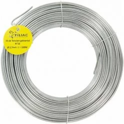 FILIAC Fil De Tension Galvanisé 2,7mm 100m N°16