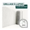 CLOTURE & JARDIN Grillage Soudé Galvanisé - Maille Carrée 13mm - Longueur 5m - 0,50 Mètre - Galvanisé