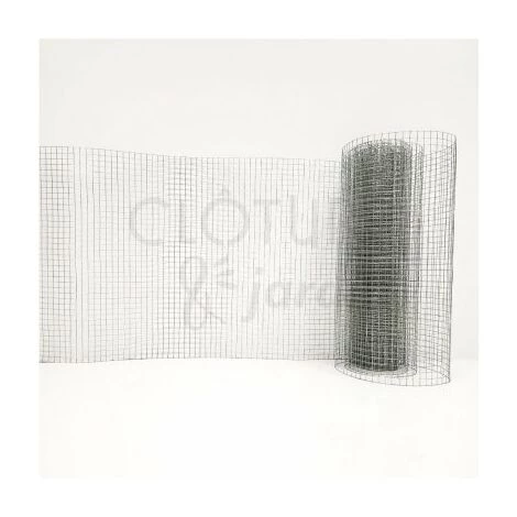 CLOTURE & JARDIN Grillage Soudé Galvanisé - Maille Carrée 20mm - Longueur 5m - 0,50 Mètre - Galvanisé 2 CLOTURE & JARDIN Grillage Soudé Galvanisé - Maille Carrée 20mm - Longueur 5m - 0,50 Mètre - Galvanisé – Image 2