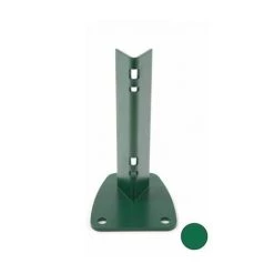 CLOTURE & JARDIN Platine Poteau à Encoches Vert - JARDIMALIN - Vert 6005