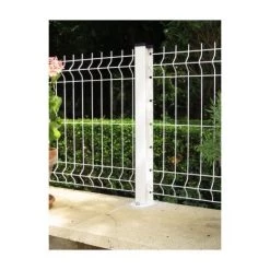 CLOTURE & JARDIN Platine Poteau à Encoches Vert - JARDIMALIN - Vert 6005 -Grillage et accessoire Soldes 1733777 3