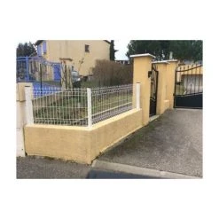 CLOTURE & JARDIN Platine Poteau à Encoches Blanc - JARDIMALIN - Blanc 9010 -Grillage et accessoire Soldes 1733778 4