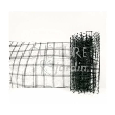 CLOTURE & JARDIN Grillage Soudé Vert - Maille Carrée 20mm - Longueur 5m - 0,50 Mètre - Vert (RAL 6005) 2 CLOTURE & JARDIN Grillage Soudé Vert - Maille Carrée 20mm - Longueur 5m - 0,50 Mètre - Vert (RAL 6005) – Image 2