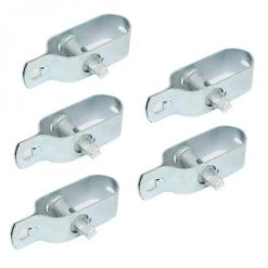 Lot De 5 Tendeurs En Acier Galvanisé N°2 Pour Fil De Grillage Ou Autre - Linxor - Gris