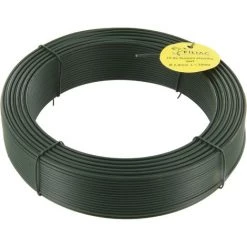 Fil De Tension Galvanisé Plastifié Filiac - Longueur 100 M - Diamètre 2,4 Mm - Vert