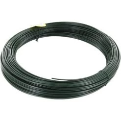 Fil De Tension Galvanisé Plastifié Filiac - Longueur 100 M - Diamètre 2,75 Mm - Vert