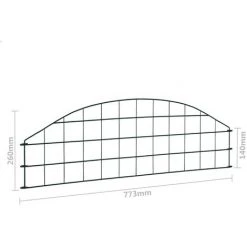 Ensemble De Clôture Voûtée D'étang 77,3x26 Cm Vert VidaXL -Grillage et accessoire Soldes 18754860 3