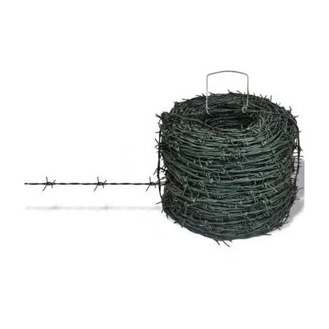 XL DESTOCK Rouleau De Fil Barbelé Clôture Vert 100m 1 XL DESTOCK Rouleau De Fil Barbelé Clôture Vert 100m