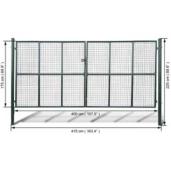 YOUTHUP Portillon Maille 415 X 225 Cm / 400 X 175 Cm -Grillage et accessoire Soldes 19525488 4