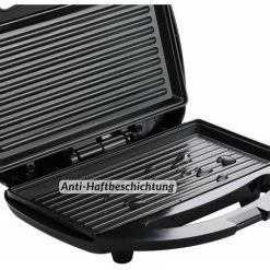 MONZANA Grill électrique Noir 750W Appareil à Sandwichs Viandes Saucisses Témoins Lumineux -Grillage et accessoire Soldes 19654985 3