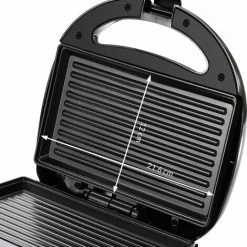 MONZANA Grill électrique Noir 750W Appareil à Sandwichs Viandes Saucisses Témoins Lumineux -Grillage et accessoire Soldes 19654985 4