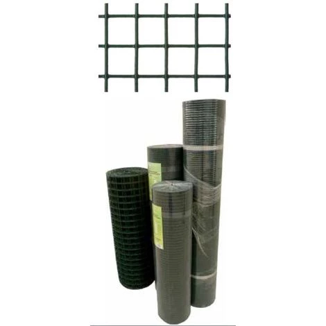 CME Maille électrosoudé Plastifiée - 1,2x25 M - (13x13 Mm) 1 CME Maille électrosoudé Plastifiée - 1,2x25 M - (13x13 Mm)