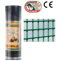 CME Maille électrosoudé Plastifiée Renforcé - 0,8x25 M - (19x19 Mm)