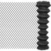 Topdeal Clôture à Mailles Acier 25 X 1,5 M Gris