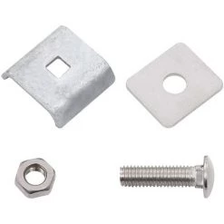 Topdeal Ensemble De 25 Connecteurs De Tapis De Grille Argenté -Grillage et accessoire Soldes 22991113 3