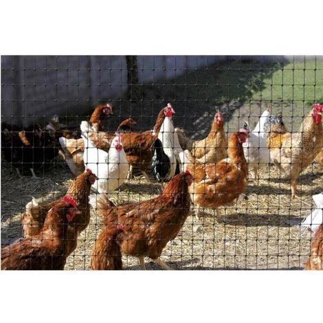 TENAX Grillage Plastique Noir 1x10m - Noir 1 TENAX Grillage Plastique Noir 1x10m - Noir