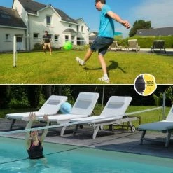 Kit Poteaux Multisports Télescopique + 2 Bases D'ancrage GARD&ROCK -Grillage et accessoire Soldes 23997225 4