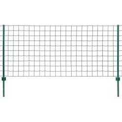 YOUTHUP Clôture Euro Acier 20x0,8 M Vert - Vert