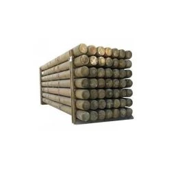 SUD BOIS Rondin Bois Fraisé Pin Autoclave Classe 4 Diamètre 140mm 3m -Grillage et accessoire Soldes 2470118 3