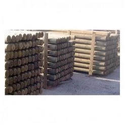 Grillage et accessoire Soldes 30 SUD BOIS Rondin Bois Fraisé Pin Autoclave Classe 4 Diamètre 100mm 4m