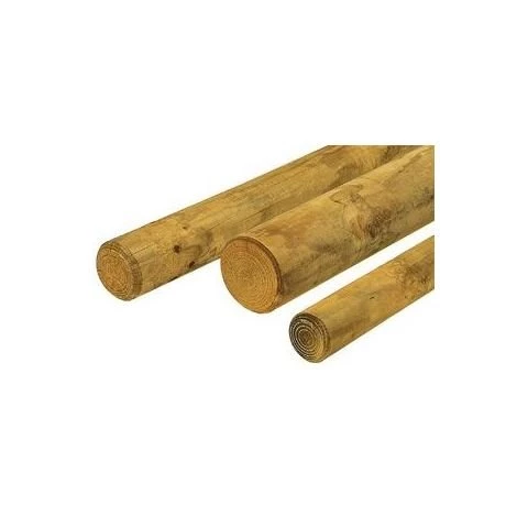 SUD BOIS Rondin Bois Fraisé Pin Autoclave Classe 4 Diamètre 100mm 4m 2 SUD BOIS Rondin Bois Fraisé Pin Autoclave Classe 4 Diamètre 100mm 4m – Image 2