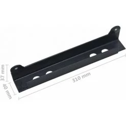 Hommoo Plaque De Butee D'angle D'arret De Porte Anthracite 310x40x37mm HDV06042 7 Hommoo Plaque De Butee D'angle D'arret De Porte Anthracite 310x40x37mm HDV06042 -Grillage et accessoire Soldes 25000885 4