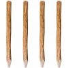 Hommoo Poteaux Pointus De Cloture 4 Pcs Bois De Noisetier 120 Cm HDV27530