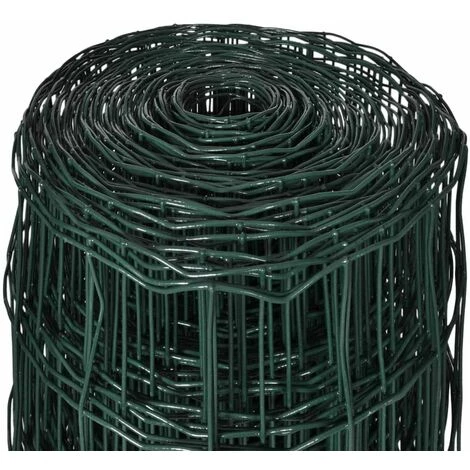 Hommoo Cloture Euro Acier 10 X 1,5 M Vert HDV03634 4 Hommoo Cloture Euro Acier 10 X 1,5 M Vert HDV03634 – Image 4