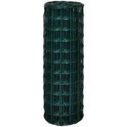 Hommoo Cloture Euro Acier 25 X 1,7 M Vert HDV04527 -Grillage et accessoire Soldes 25258603 3