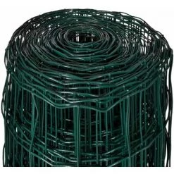 Hommoo Cloture Euro Acier 25 X 1,7 M Vert HDV04527 -Grillage et accessoire Soldes 25258603 4