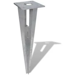 TRUE DEAL Piquets De Poteau D'appui 2 Pcs Acier -Grillage et accessoire Soldes 26118099 3