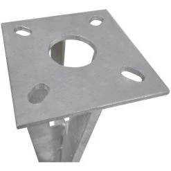 TRUE DEAL Piquets De Poteau D'appui 2 Pcs Acier -Grillage et accessoire Soldes 26118099 5