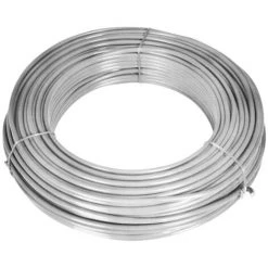 TRUE DEAL Clôture à Mailles Avec Poteaux Acier Galvanisé 15x0,8 M Argenté -Grillage et accessoire Soldes 26118459 3