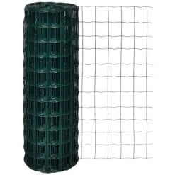 TRUE DEAL Clôture Euro Acier 25 X 1,7 M Vert