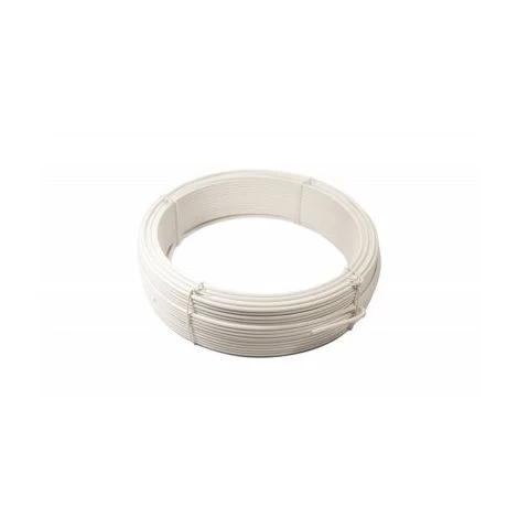 CLOTURE & JARDIN Fil De Tension Plastifié Blanc - Diamètre 2,40mm - Longueur 50m - Blanc (RAL 9010) 1 CLOTURE & JARDIN Fil De Tension Plastifié Blanc - Diamètre 2,40mm - Longueur 50m - Blanc (RAL 9010)
