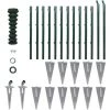 ASUPERMALL Kit De Grillage Avec Supports A Enfoncer Et Accessoires 1,0 X 25m