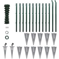 ASUPERMALL Kit De Grillage Avec Supports A Enfoncer Et Accessoires 1,0 X 25m